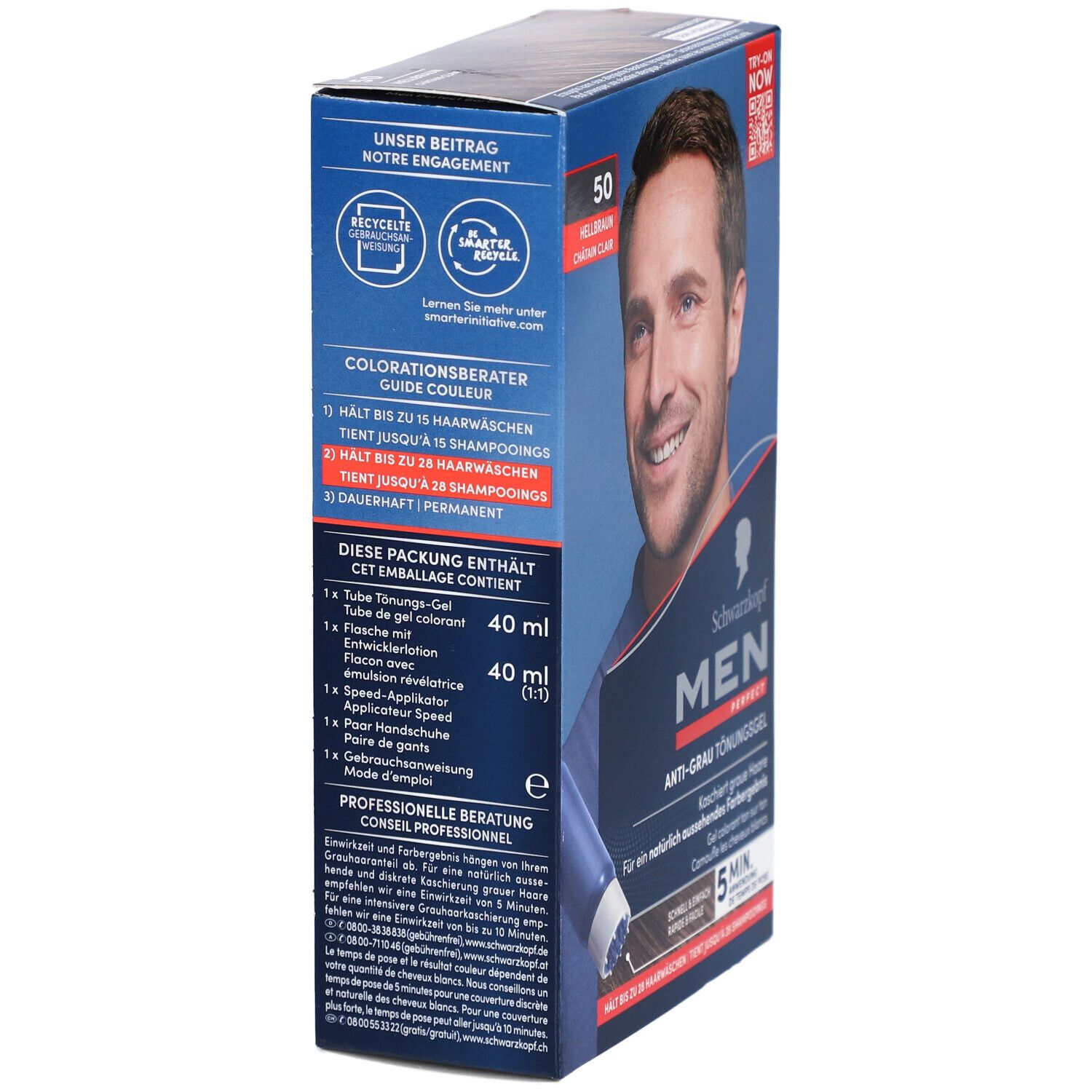SCHWARZKOPF Men Perfect 50 Châtain clair naturel