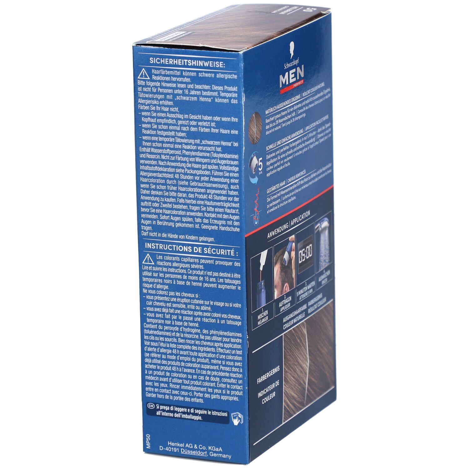 SCHWARZKOPF Men Perfect 50 Châtain clair naturel