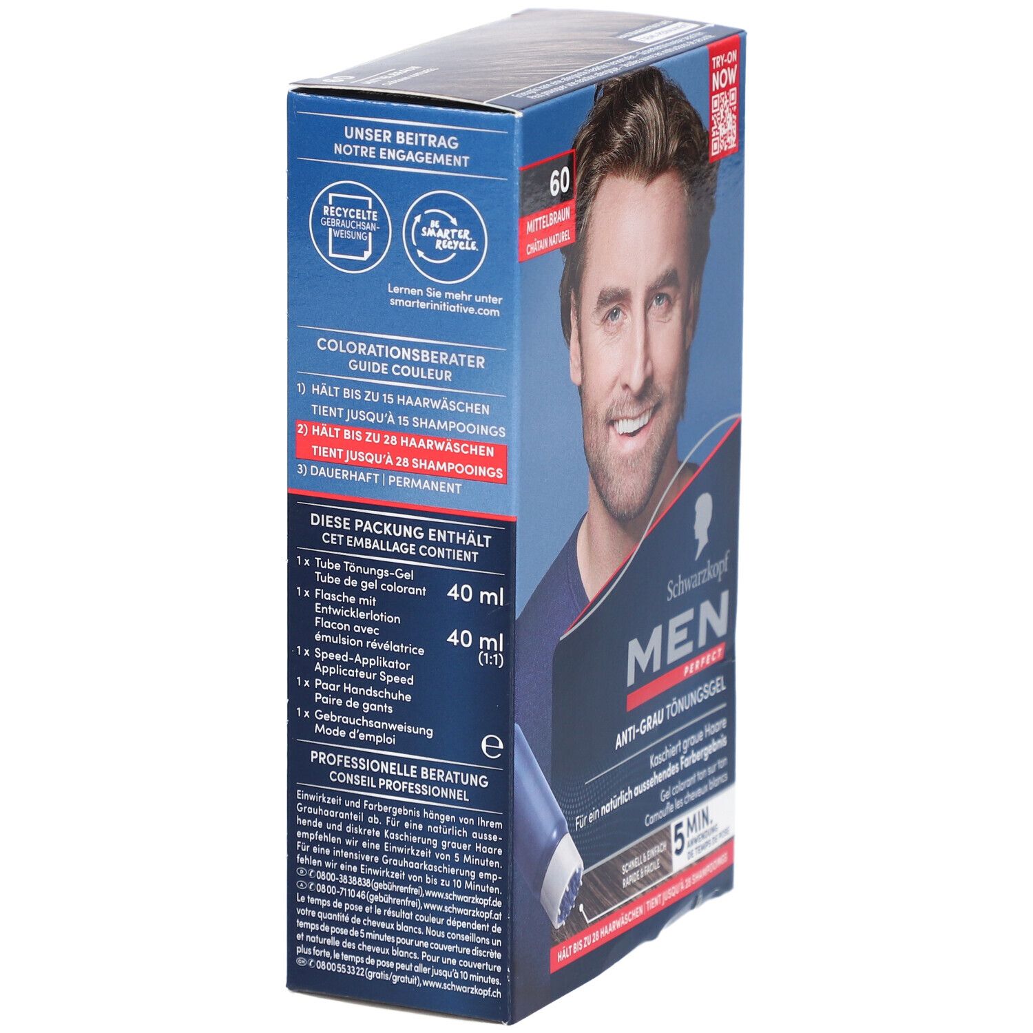 SCHWARZKOPF Men Perfect 60 Châtain naturel