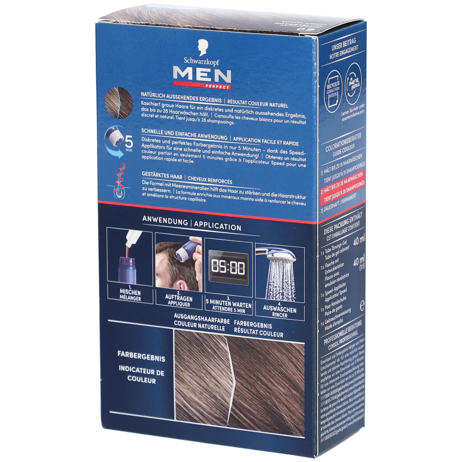 SCHWARZKOPF Men Perfect 60 Châtain naturel