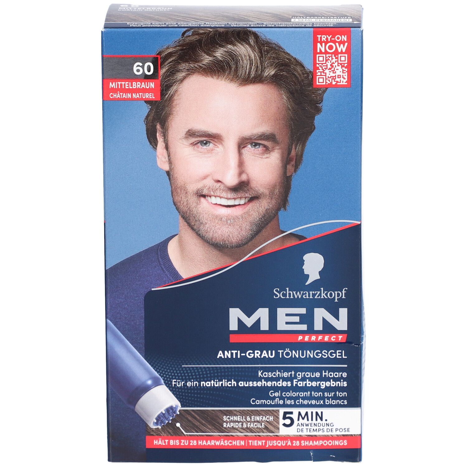 SCHWARZKOPF Men Perfect 60 Châtain naturel