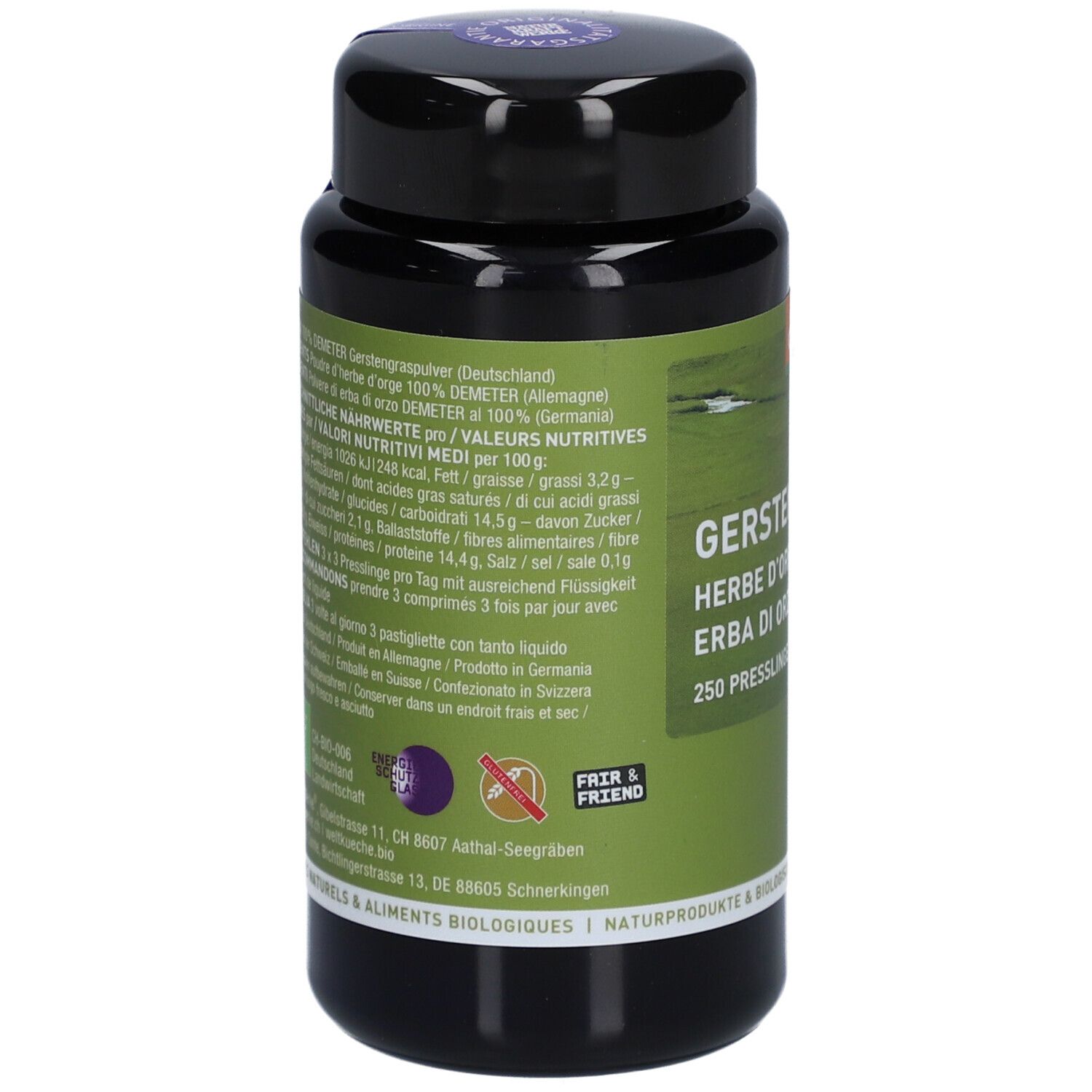 NATURKRAFTWERKE Herbe d'orge Pressée