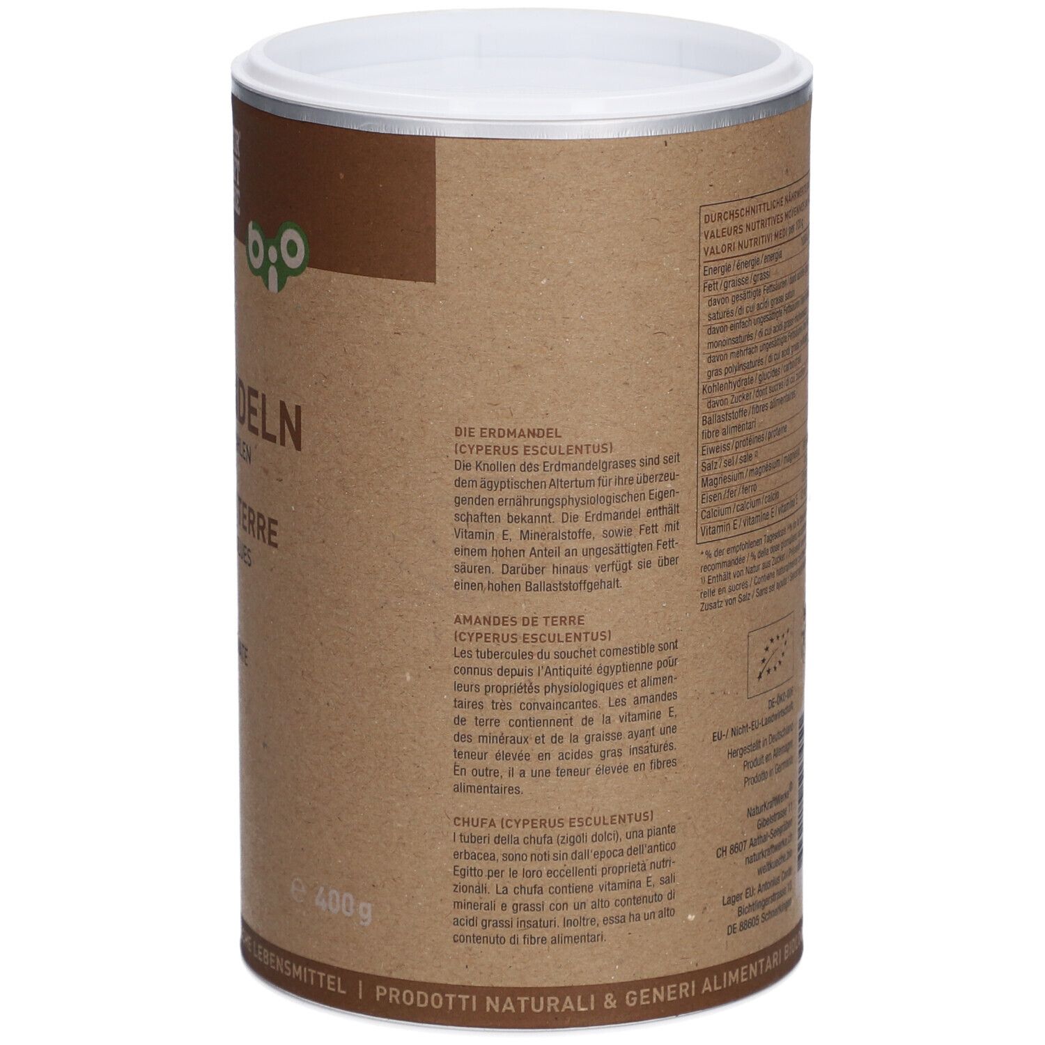 NATURKRAFTWERKE Amandes de terre grillées & moulues bio