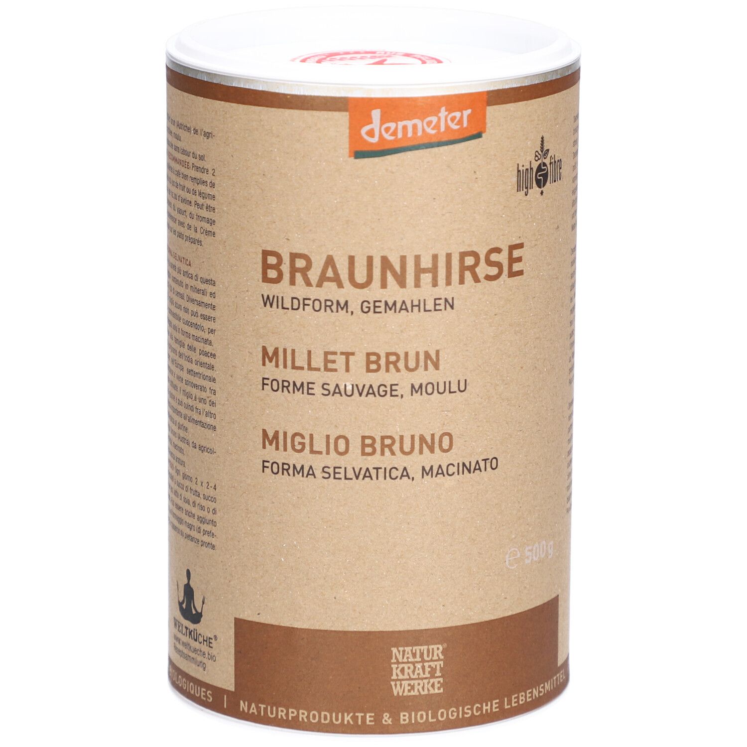 NATURKRAFTWERKE Millet Brun, forme sauvage, moulu