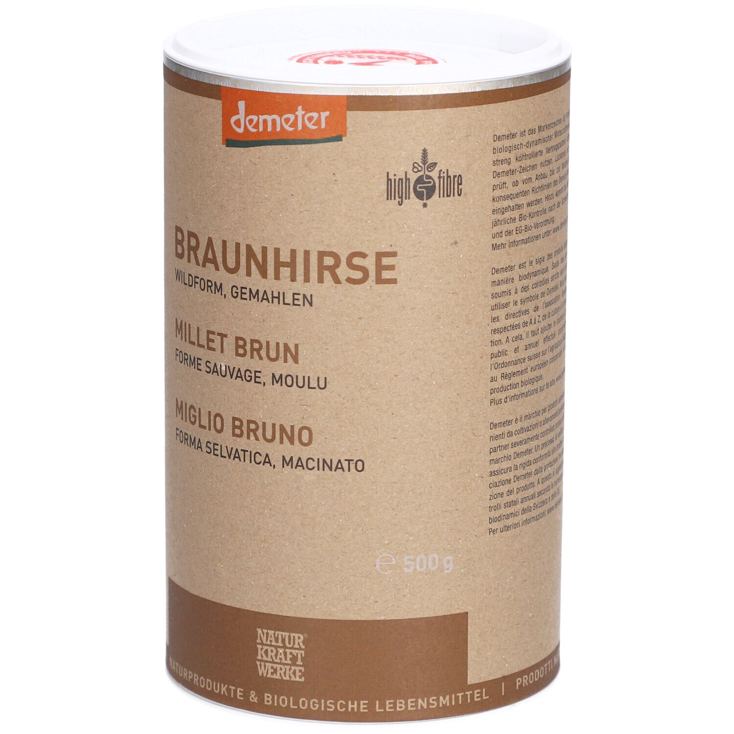 NATURKRAFTWERKE Millet Brun, forme sauvage, moulu