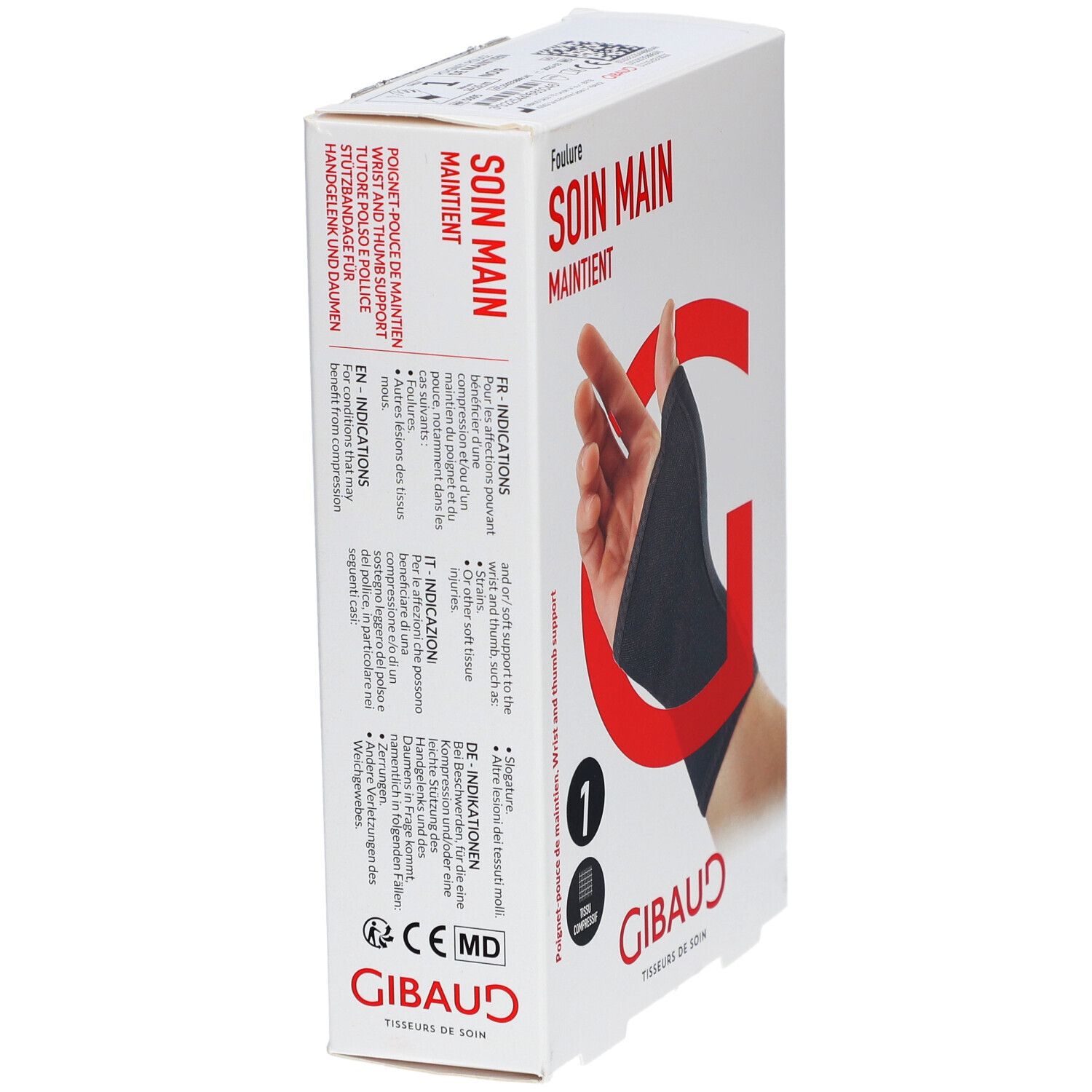 GIBAUD Soin Main Orhtèse de Maintient Taille 1