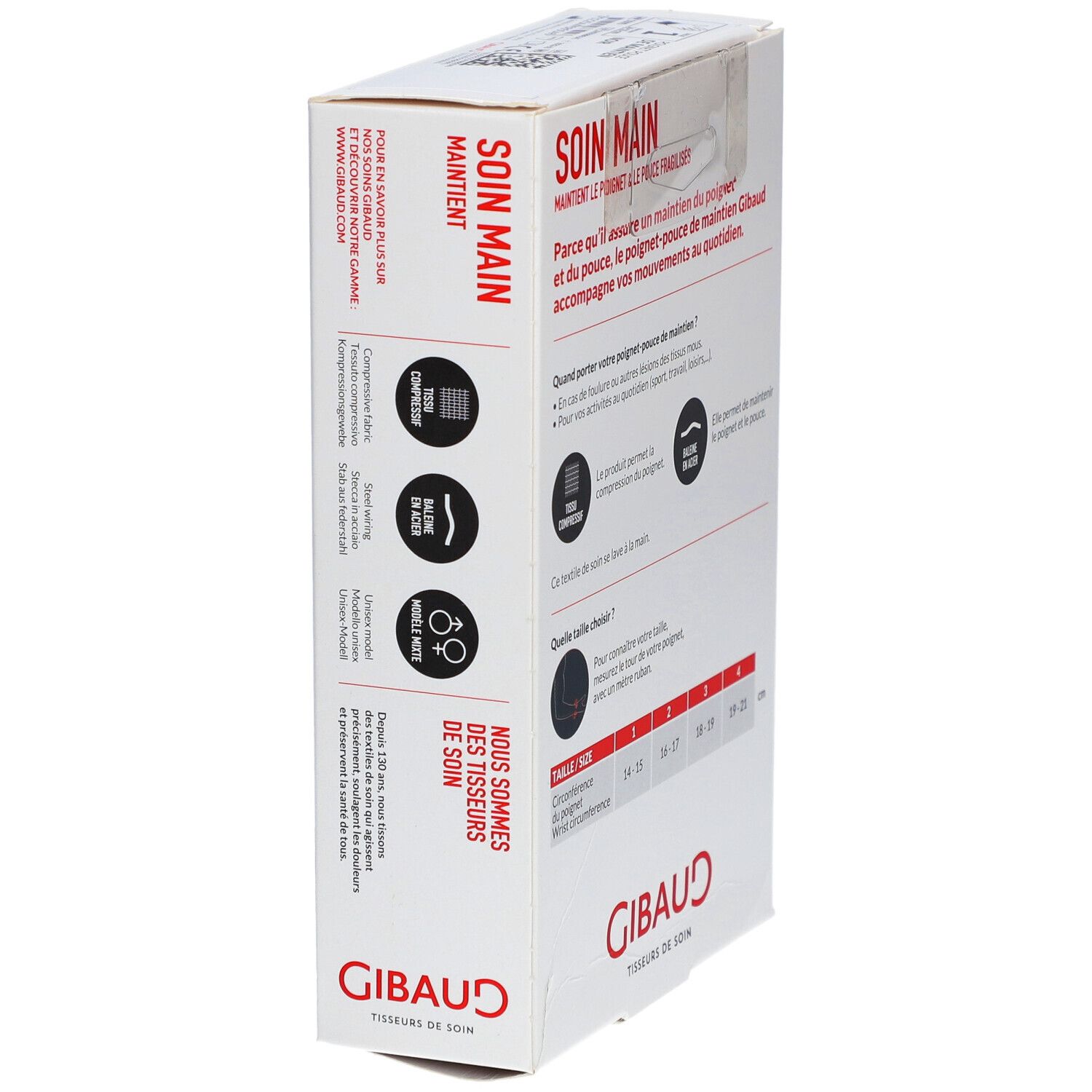 GIBAUD Soin Main Orhtèse de Maintient Taille 1