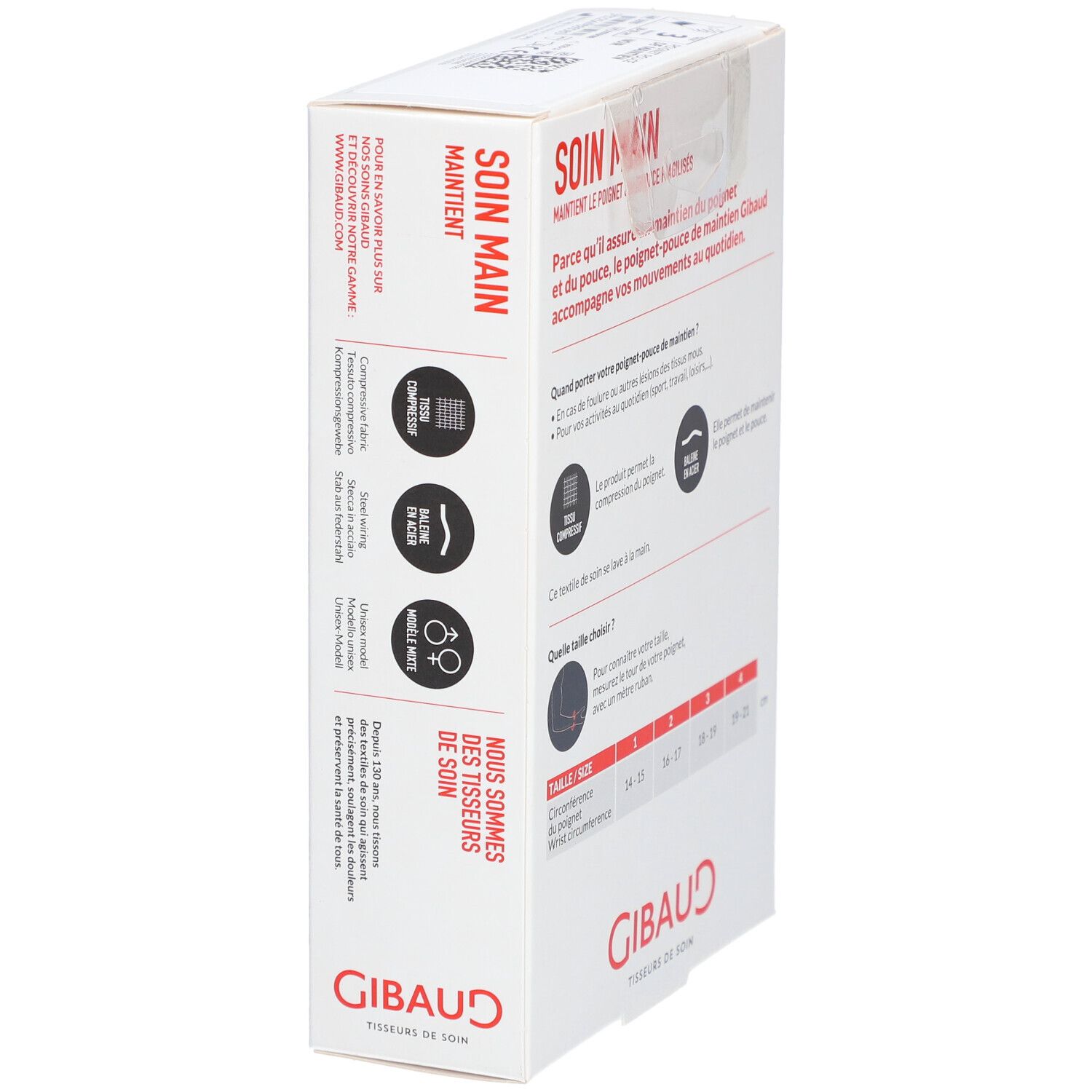 GIBAUD Soin Main Orhtèse de Maintient Taille 3