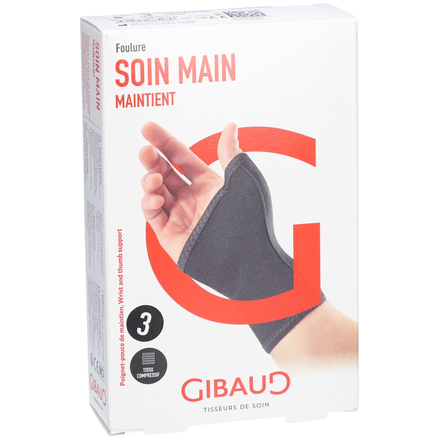 GIBAUD Soin Main Orhtèse de Maintient Taille 3