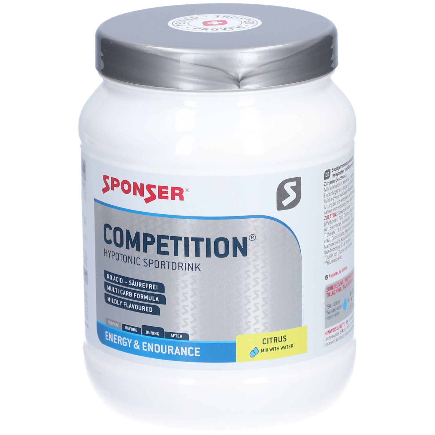 SPONSER Competition Hypotonic Sportdrink, Citrus