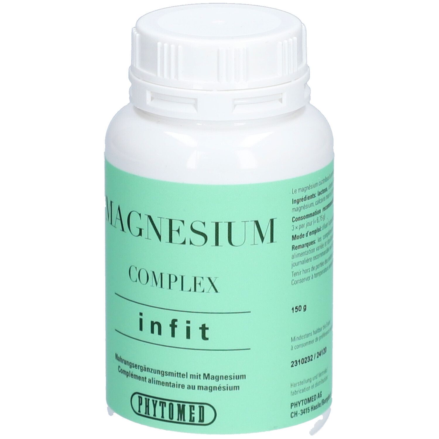 Phytomed Magnesium Complex complément en poudre pour le métabolisme énergétique