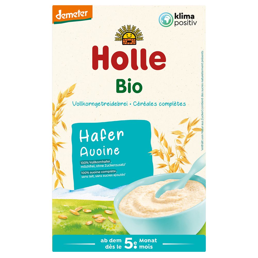 HOLLE Bouillie de flocons d'avoine bio