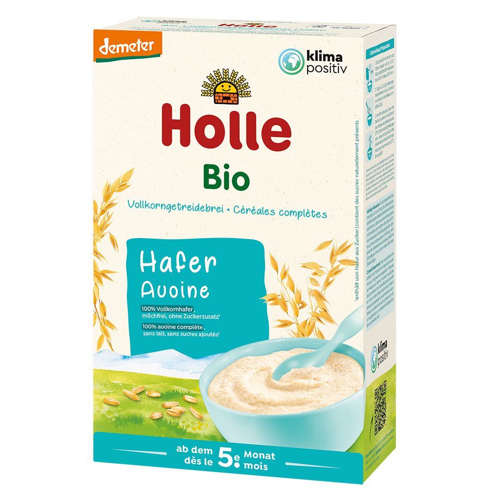 HOLLE Bouillie de flocons d'avoine bio