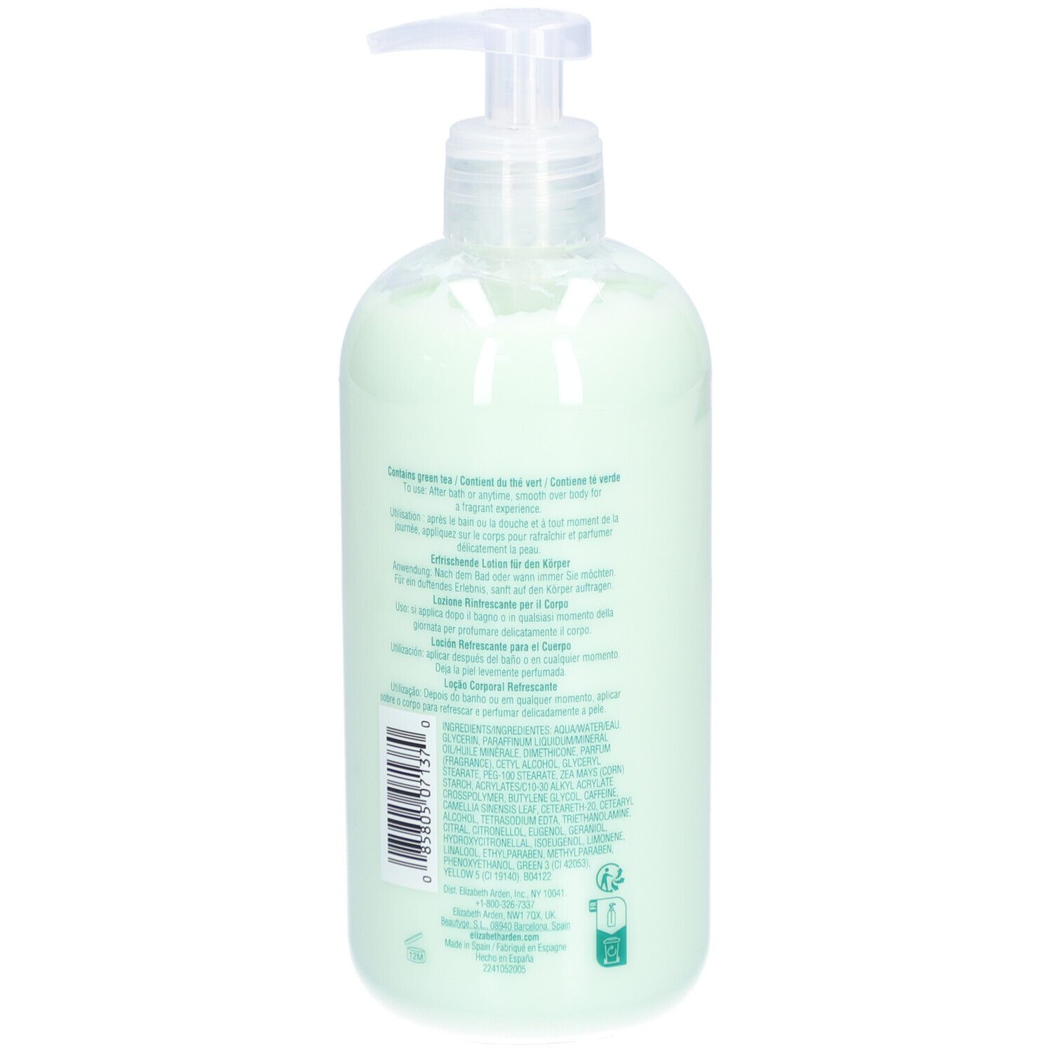 Lait corporel rafraîchissant au thé vert d'Elizabeth Arden