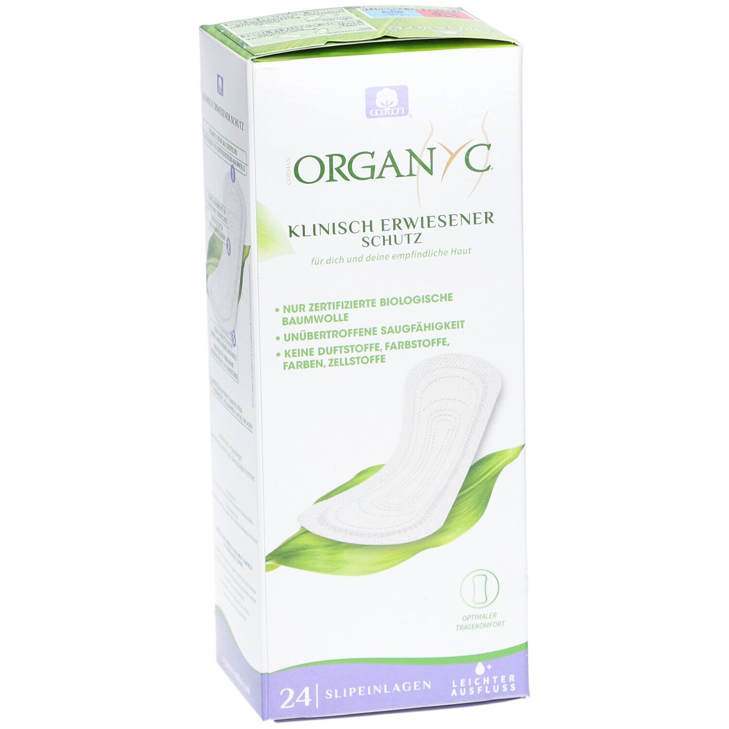 ORGANYC Protèges slip coton bio Vrac