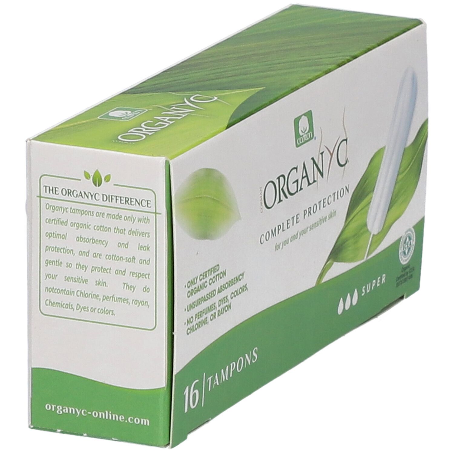 ORGANYC Tampons Super sans applicateur