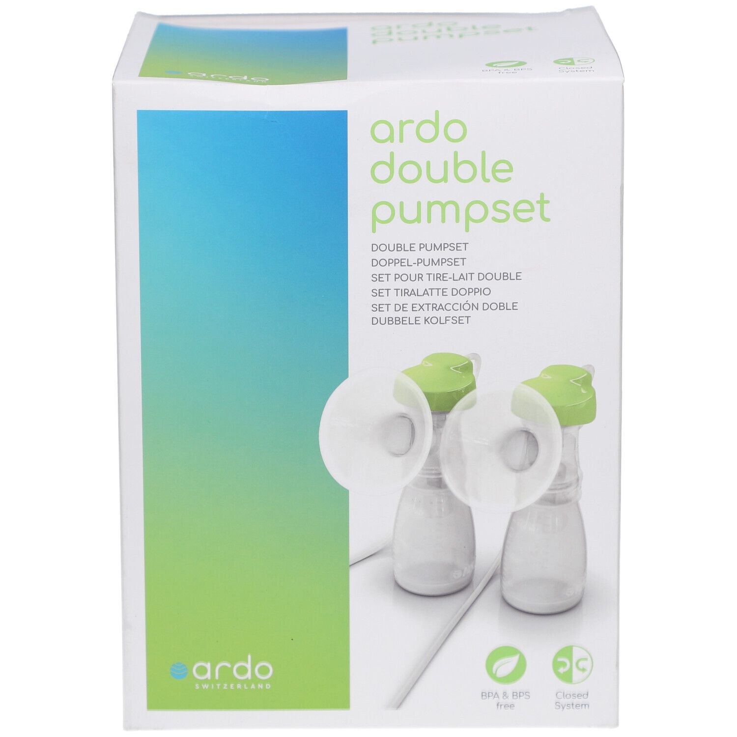 Ardo set double pompe avec deux tire-laits et biberons.
