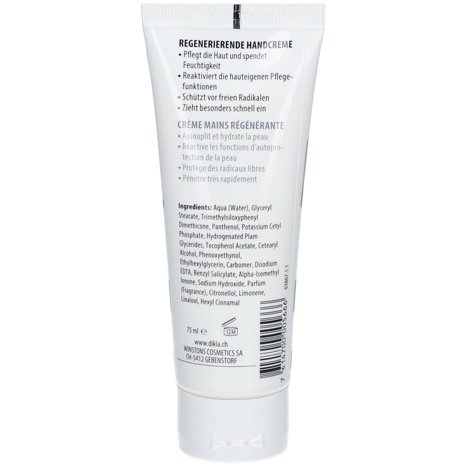 DIKLA Crème régénératrice pour les mains