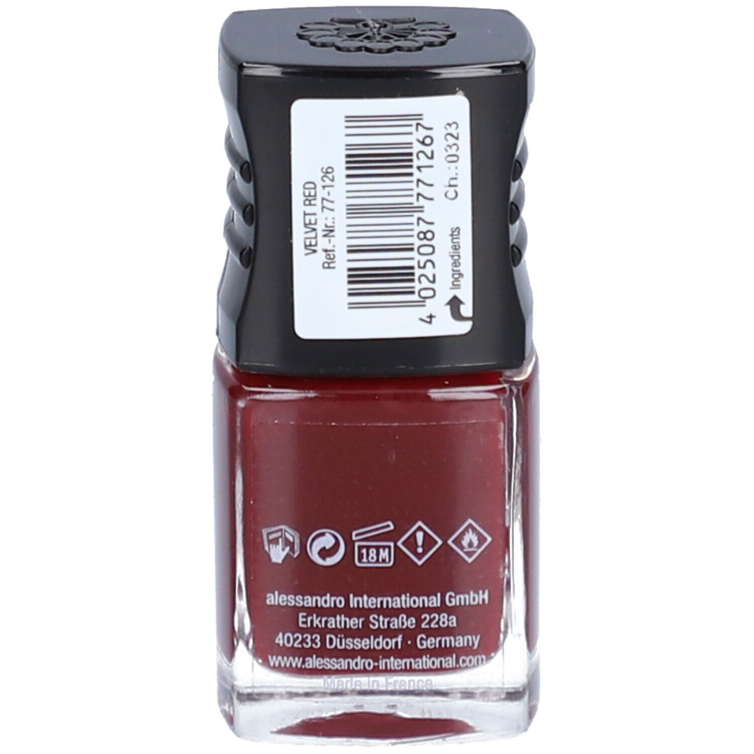 ALESSANDRO Vernis à ongles Velvet Red