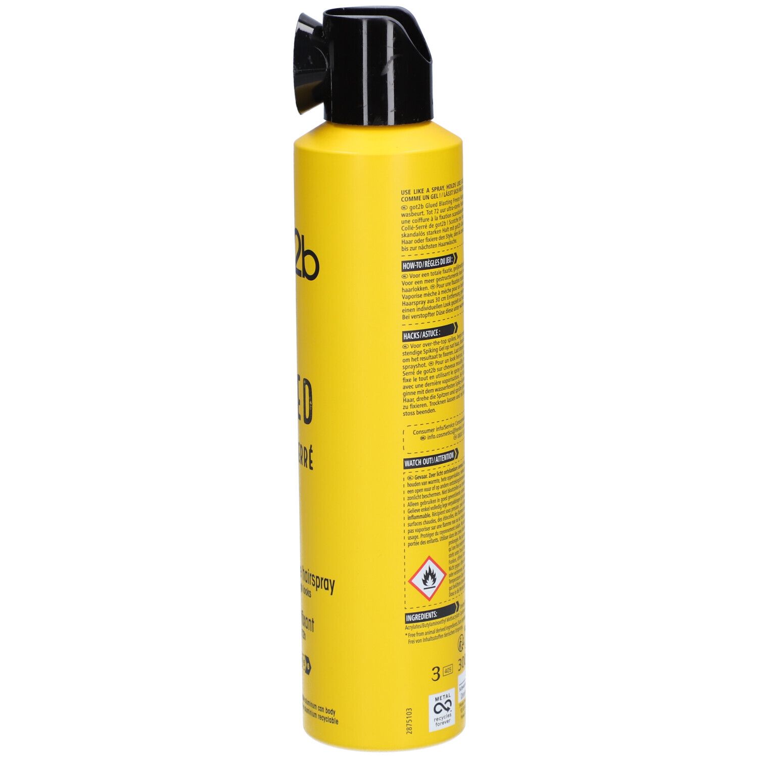 GOT2B Glued Collé-Serré Spray coiffant fixant
