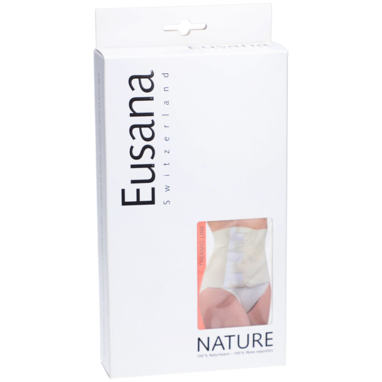 EUSANA Ceinture rénale Thermo Line en laine mérinos M Ivoire