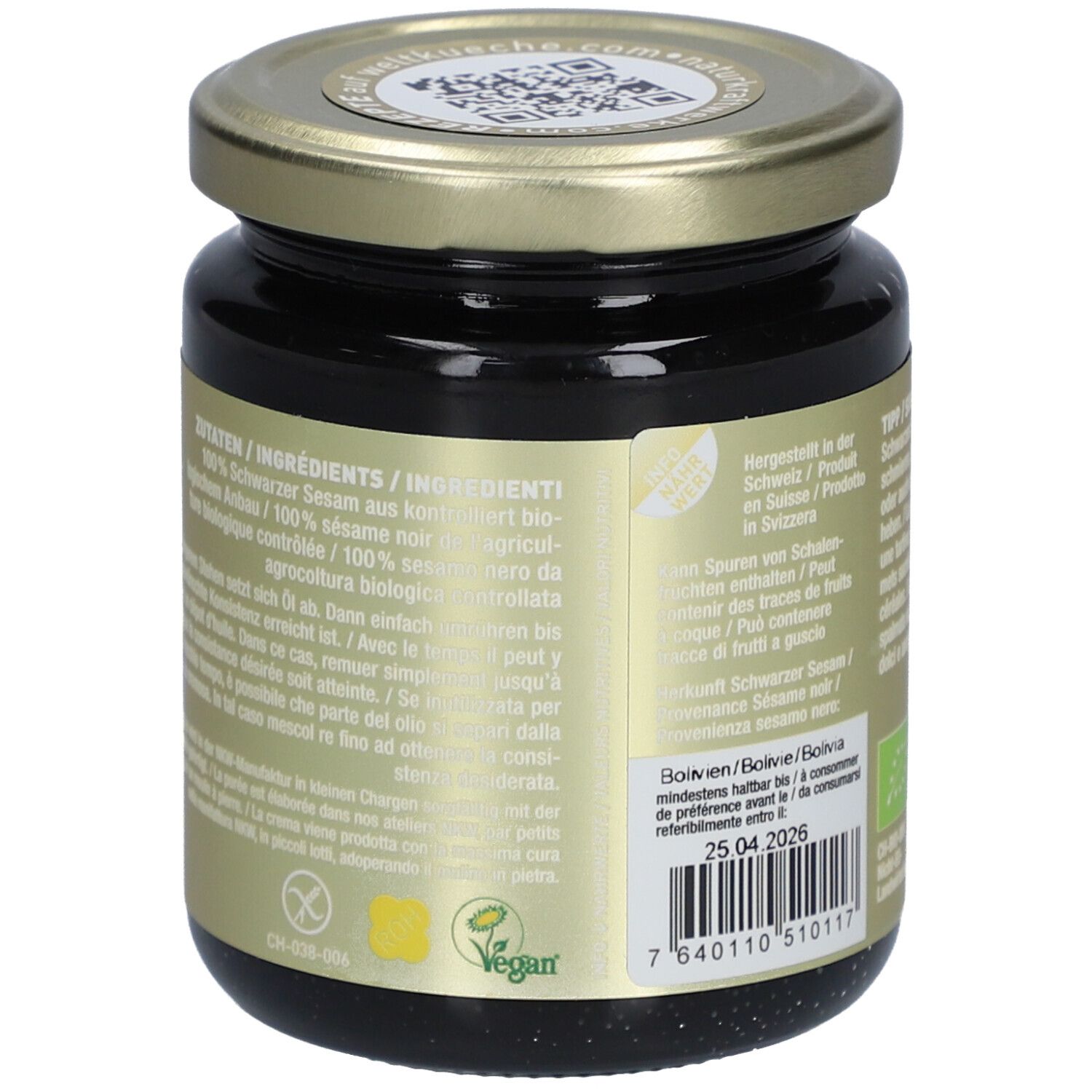 NATURKRAFTWERKE Purée de sésame noir bio