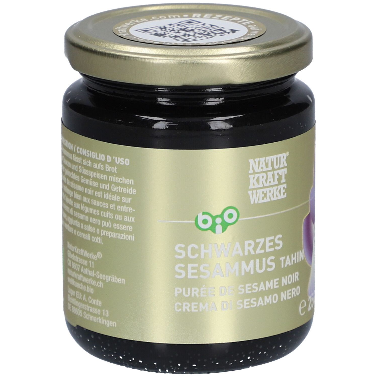 NATURKRAFTWERKE Purée de sésame noir bio