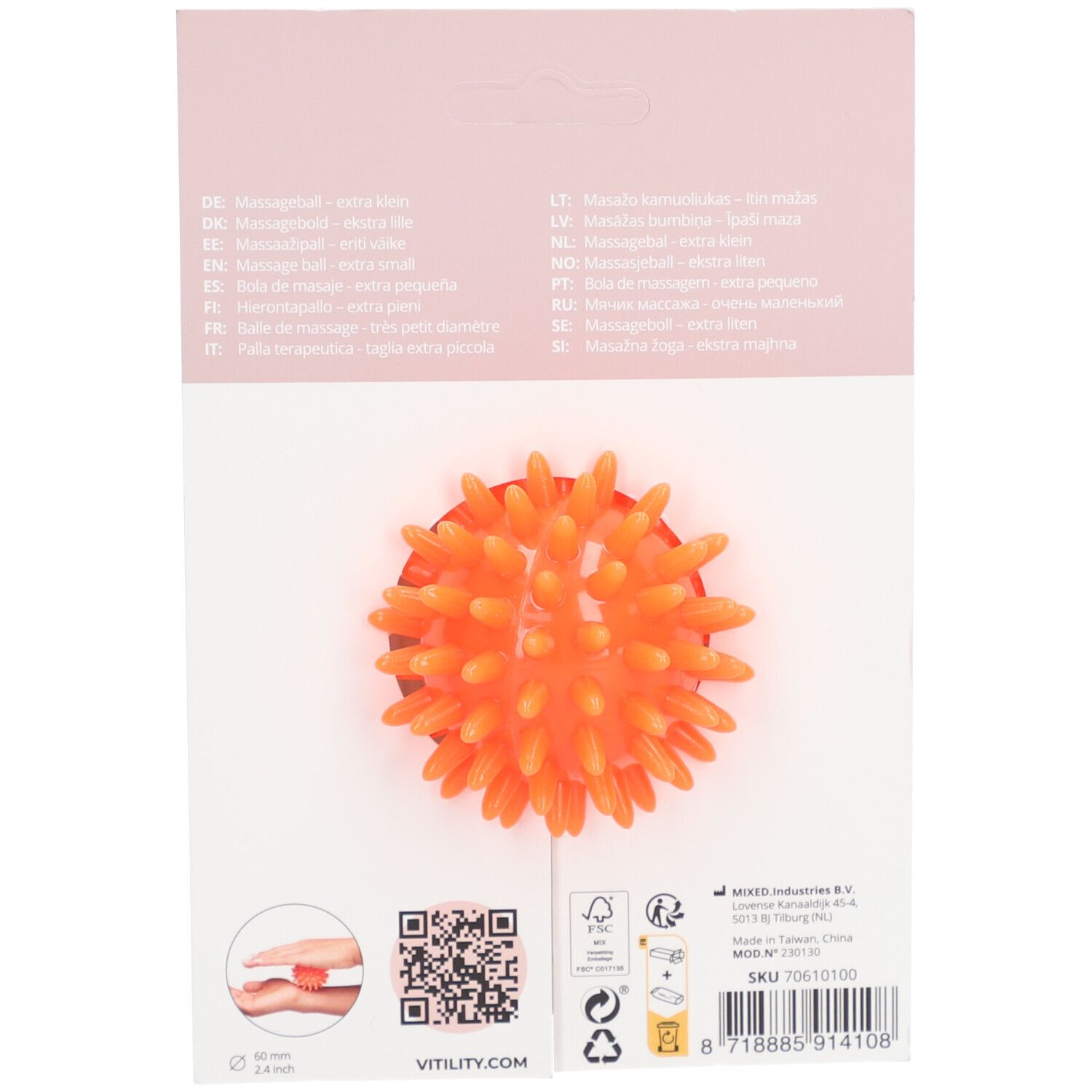 VITILITY Balle de massage 6 cm