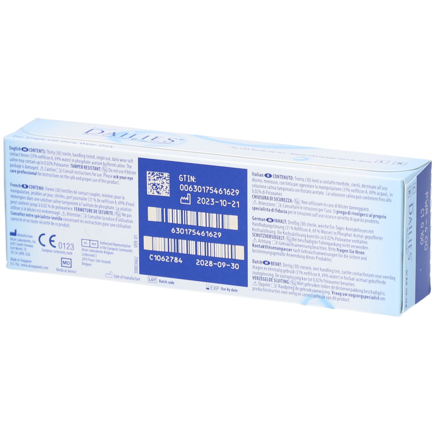 FOCUS® DAILIES® All Day Comfort - Lentilles journalières -4.00dpt