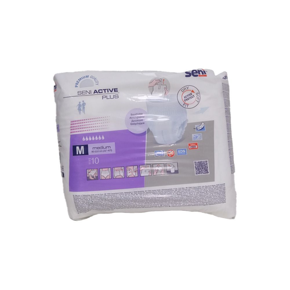 SENI Active Plus slips absorbants jetables taille M pour incontinence