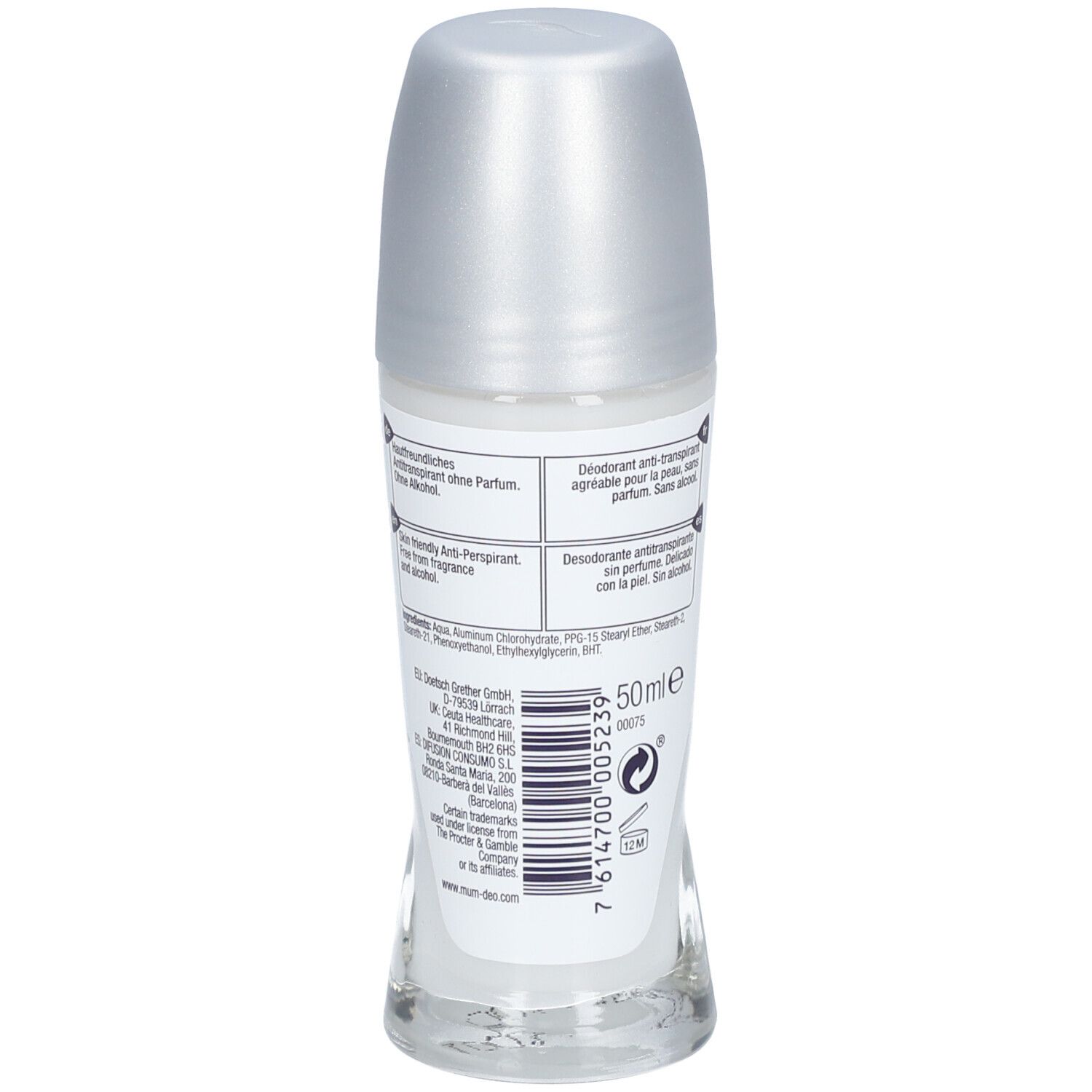 MUM Déodorant Unperfumed roll-on