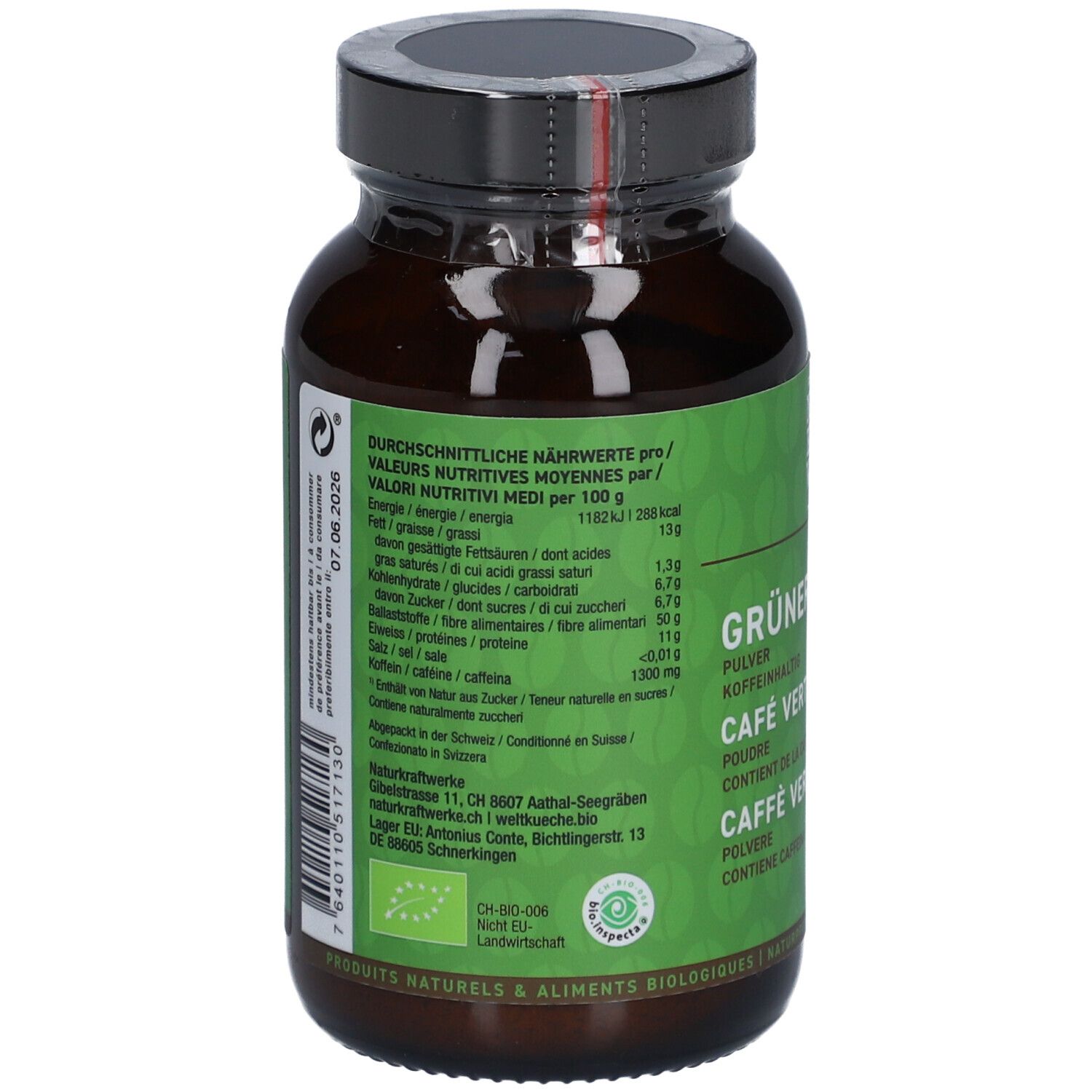 NATURKRAFTWERKE Café vert en poudre bio