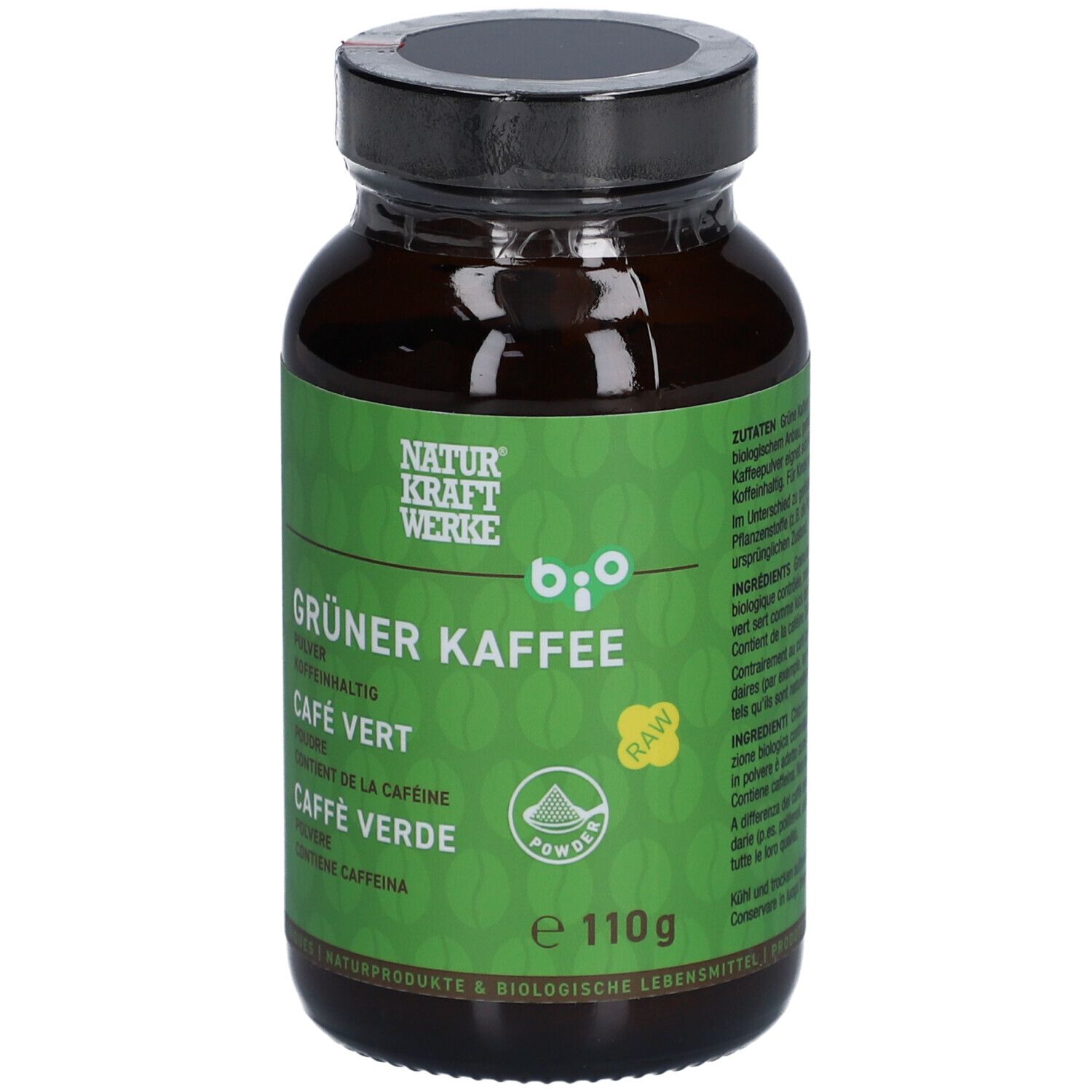 NATURKRAFTWERKE Café vert en poudre bio