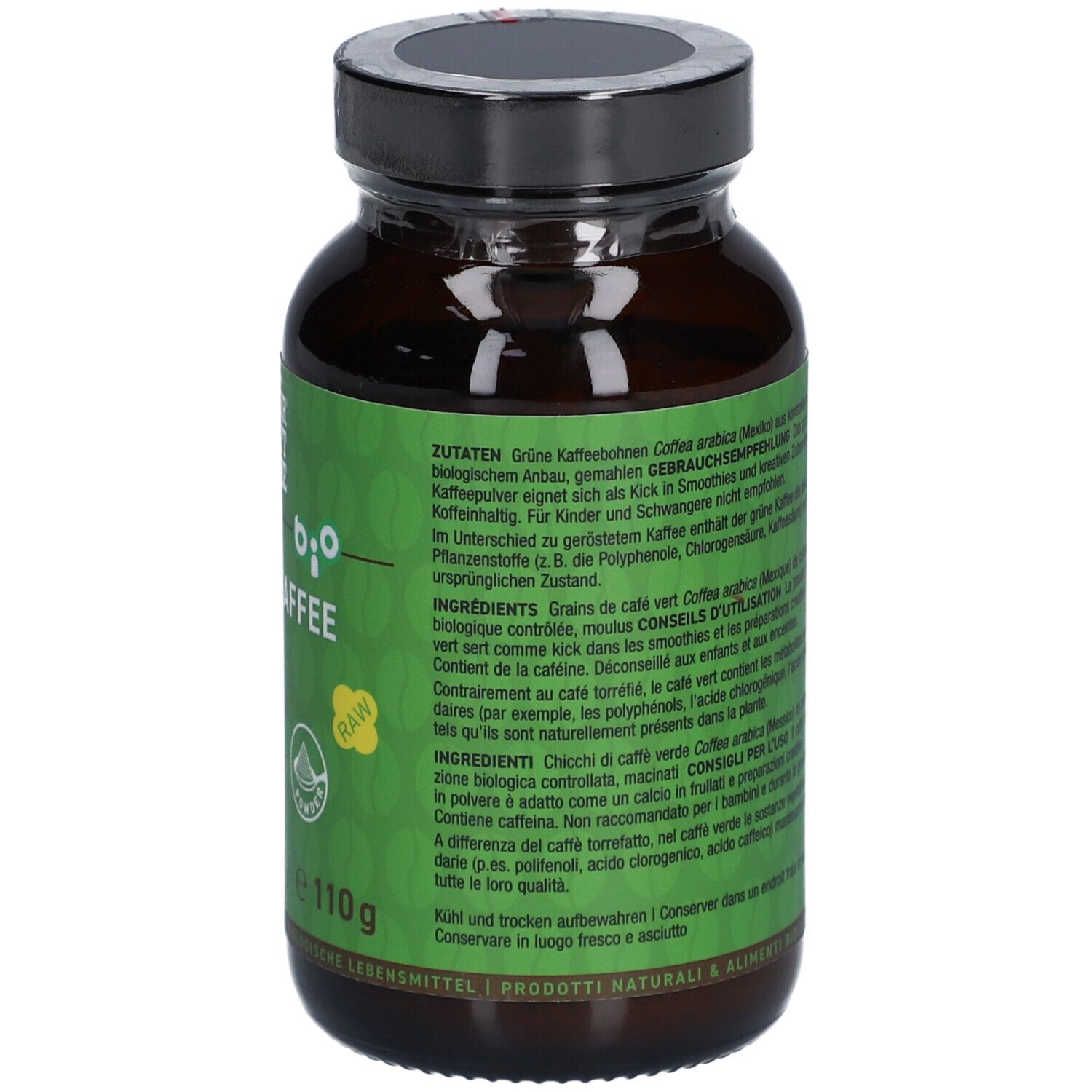 NATURKRAFTWERKE Café vert en poudre bio