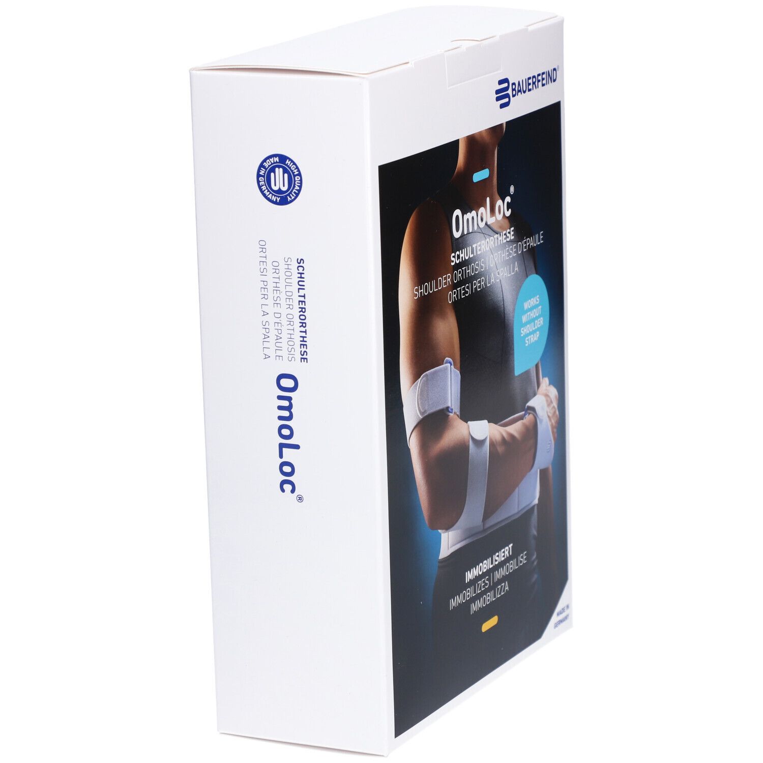 BAUERFEIND® Omoloc Orthèse d'immobilisation pour l'épaule Taille 1 droite titane