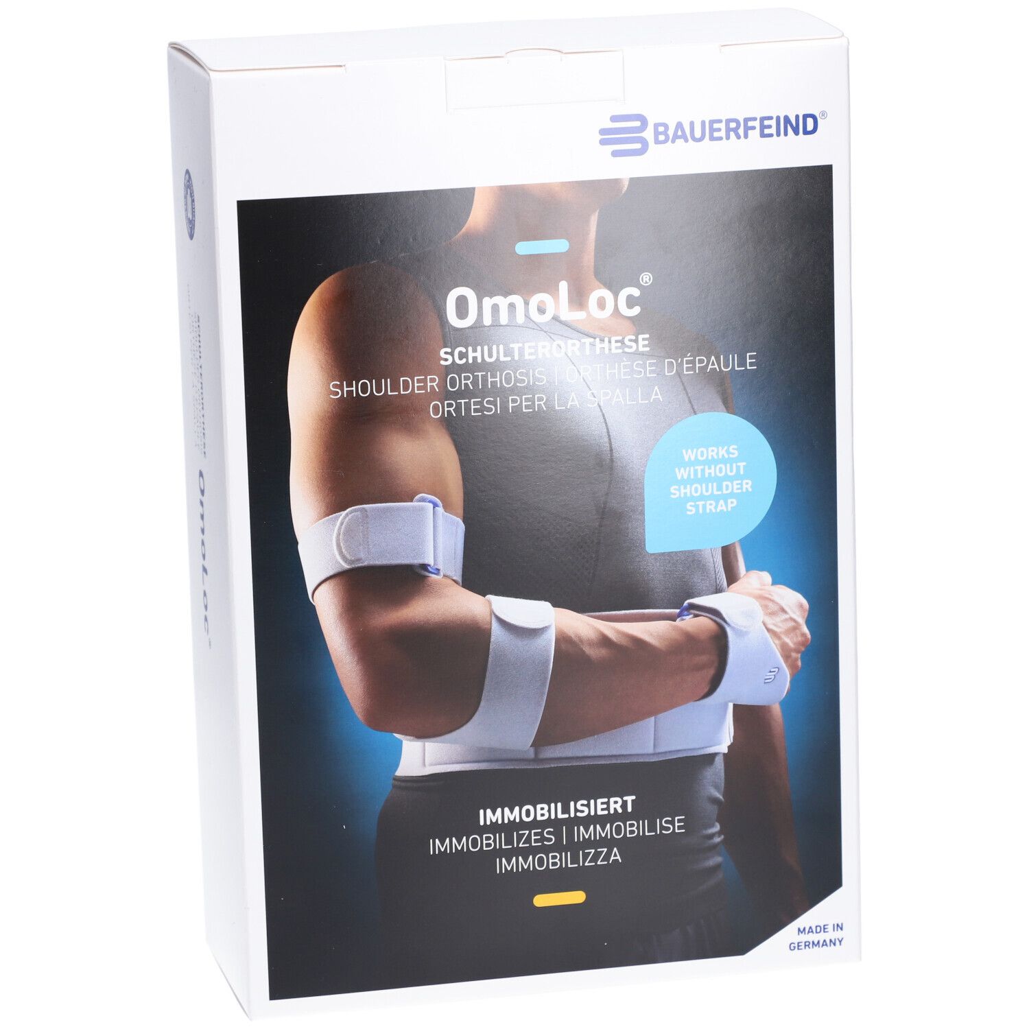 BAUERFEIND® Omoloc Orthèse d'immobilisation pour l'épaule Taille 1 droite titane