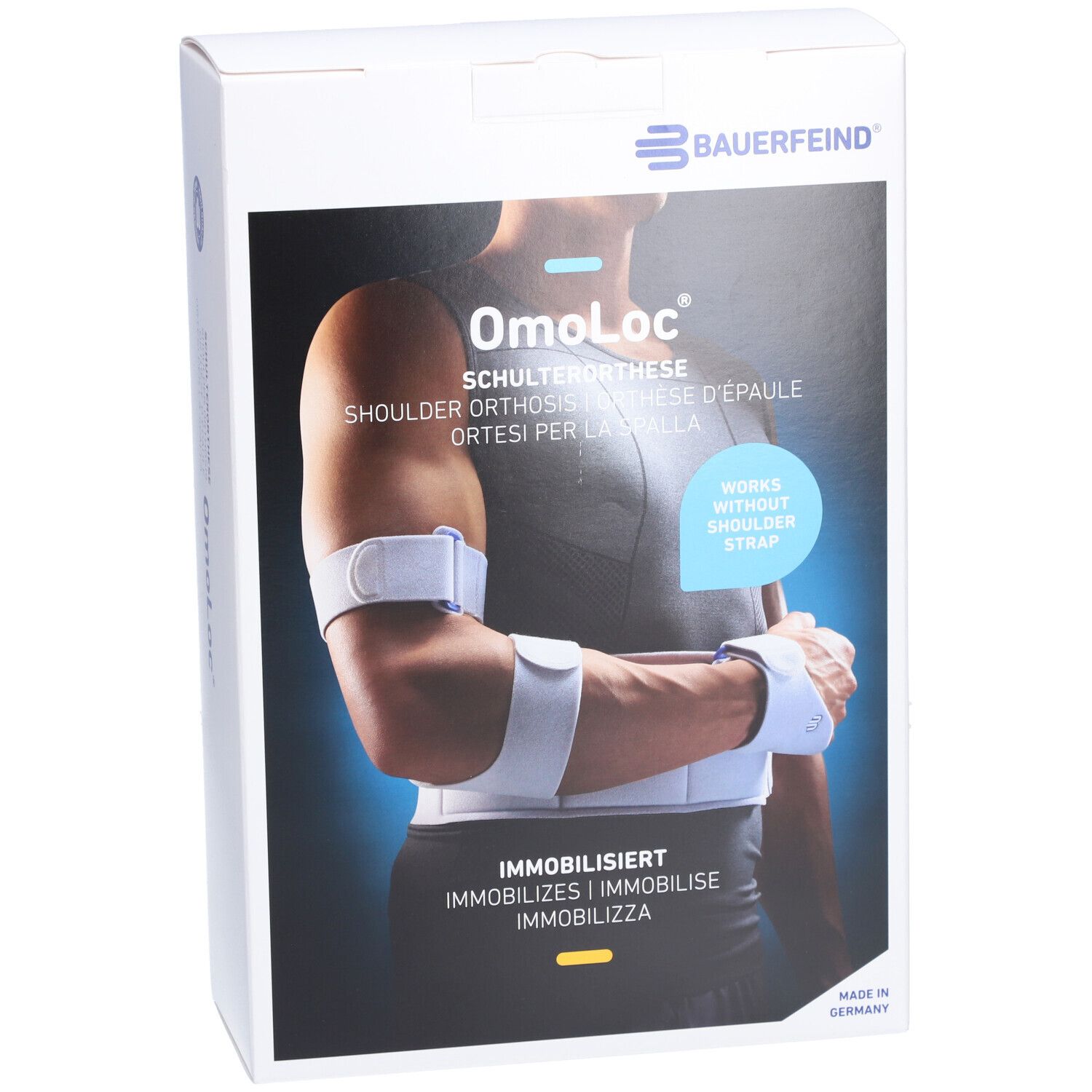 BAUERFEIND® Omoloc Orthèse d'immobilisation pour l'épaule Taille 2 gauche titane