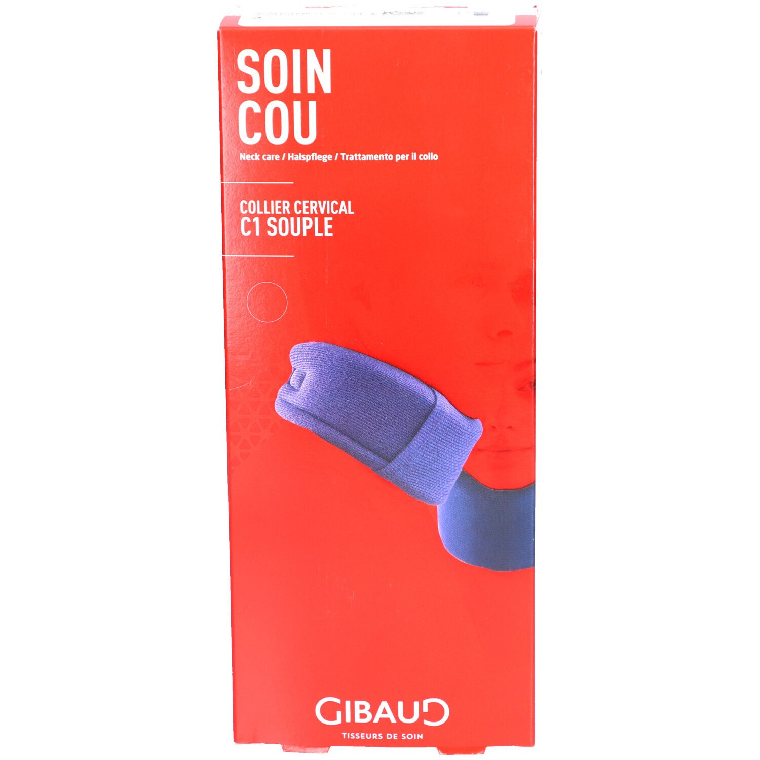GIBAUD Collier cervical C1 souple Taille 2 35–40cm