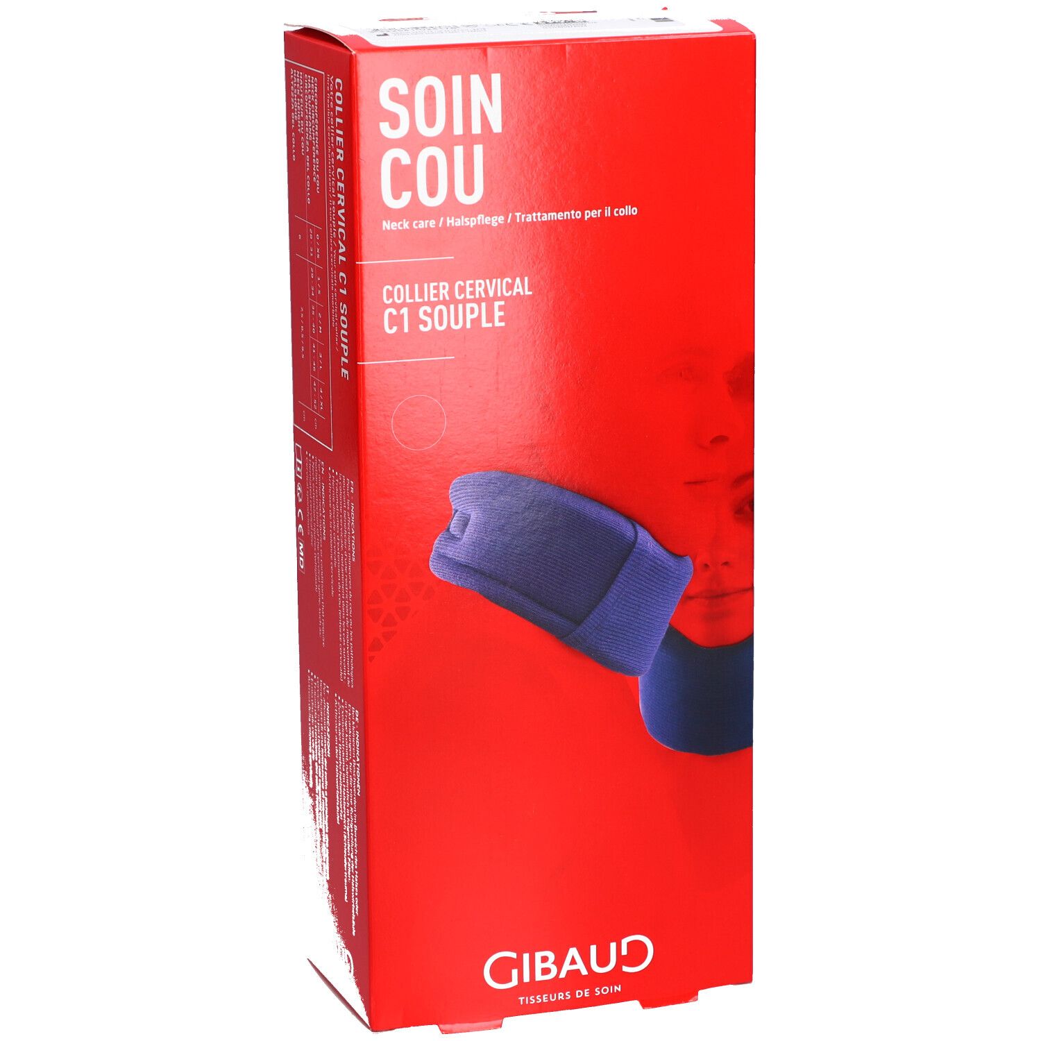 GIBAUD Collier cervical C1 souple Taille 2 35–40cm