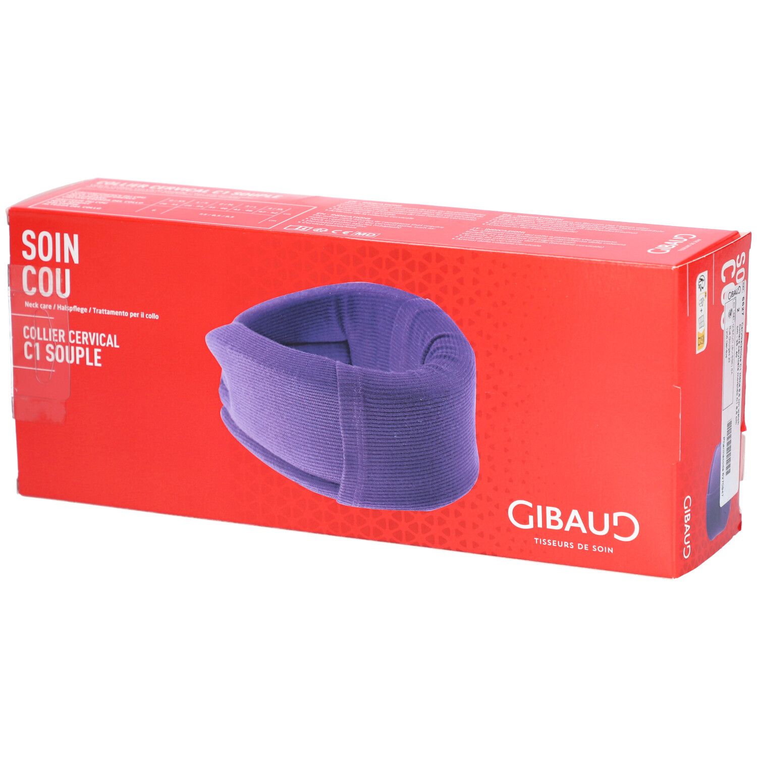 GIBAUD Collier cervical C1 doux 8.5cm Taille 2 35–40cm