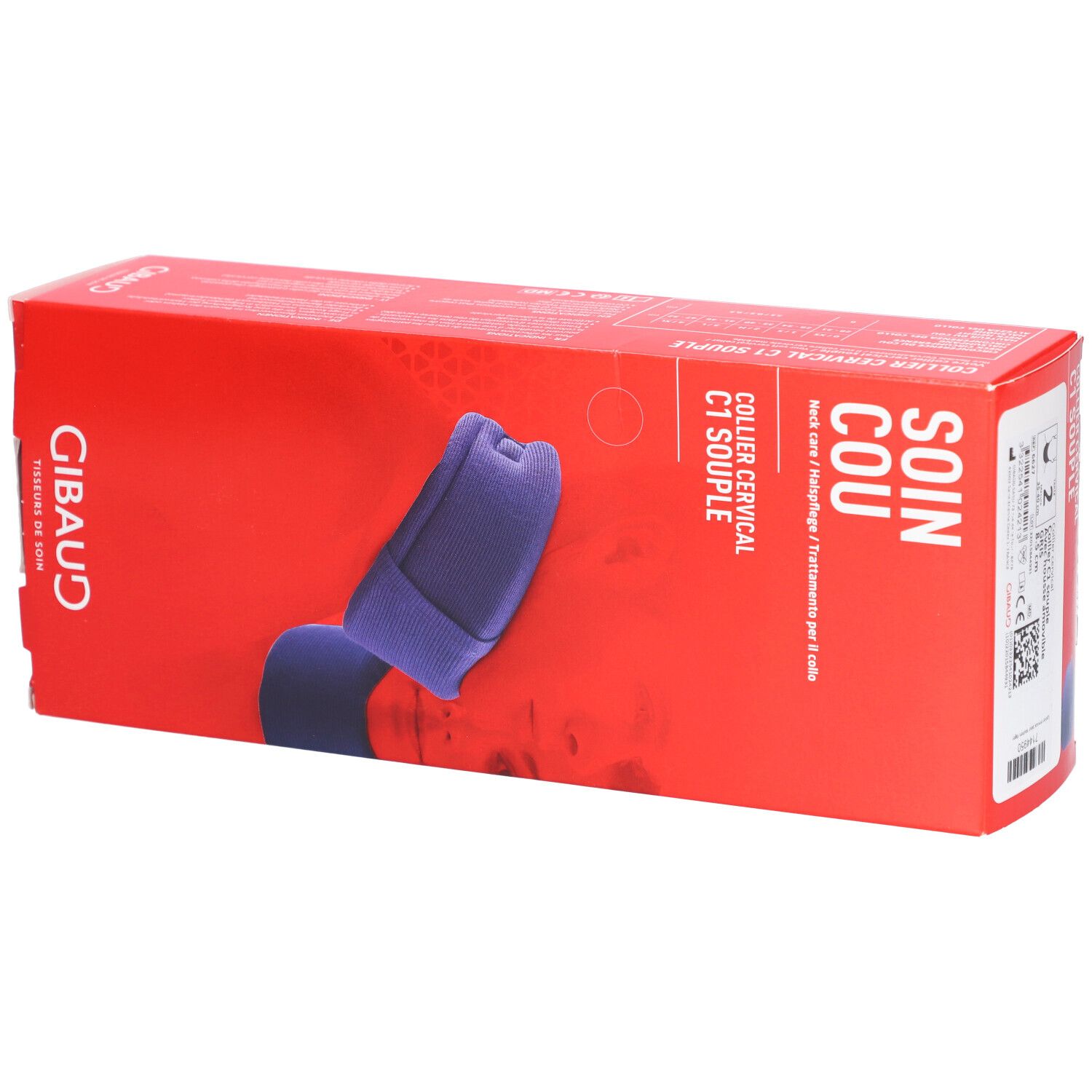 GIBAUD Collier cervical C1 doux 8.5cm Taille 2 35–40cm