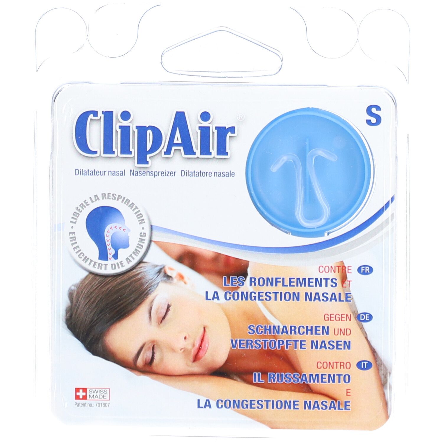 CLIPAIR Dilatateur nasal Taille S pour le sommeil