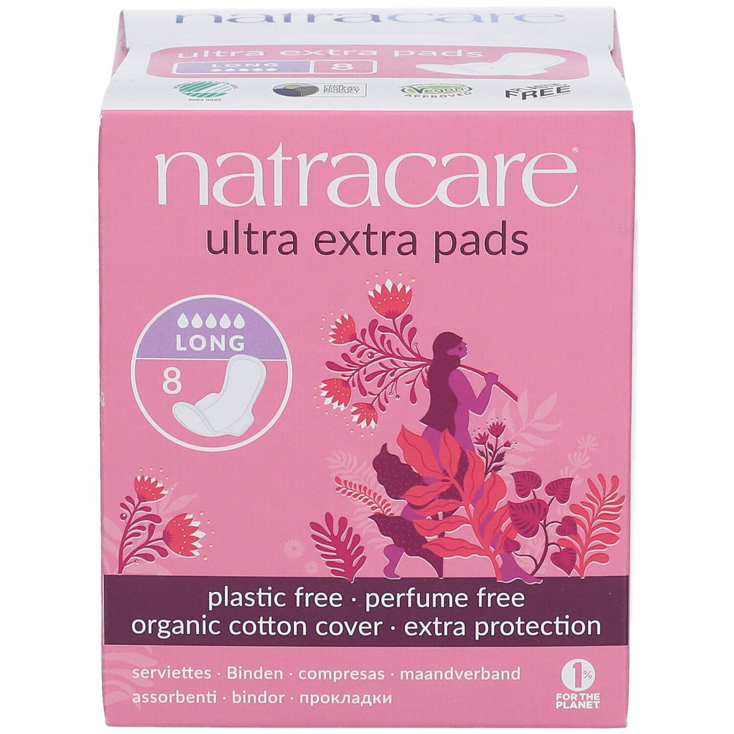 NATRACARE Ultra extra pads Serviette hygiènique Long