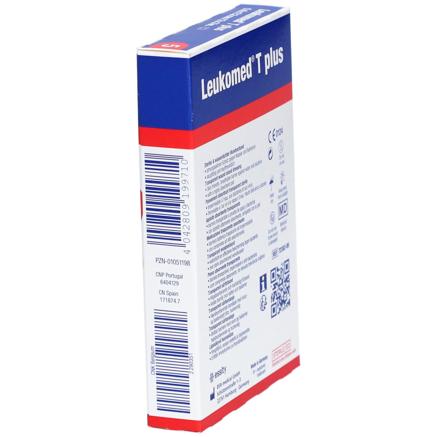 LEUKOMED® T Plus Pansement absorbant transparent 5 x 7,2 cm stérile