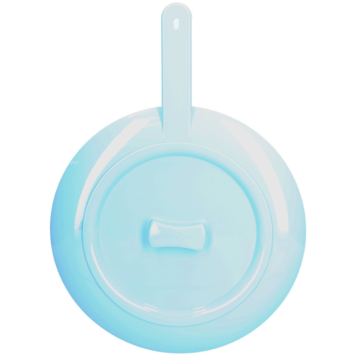 SUNDO bassin de lit ø31cm avec poignée et couvercle bleu