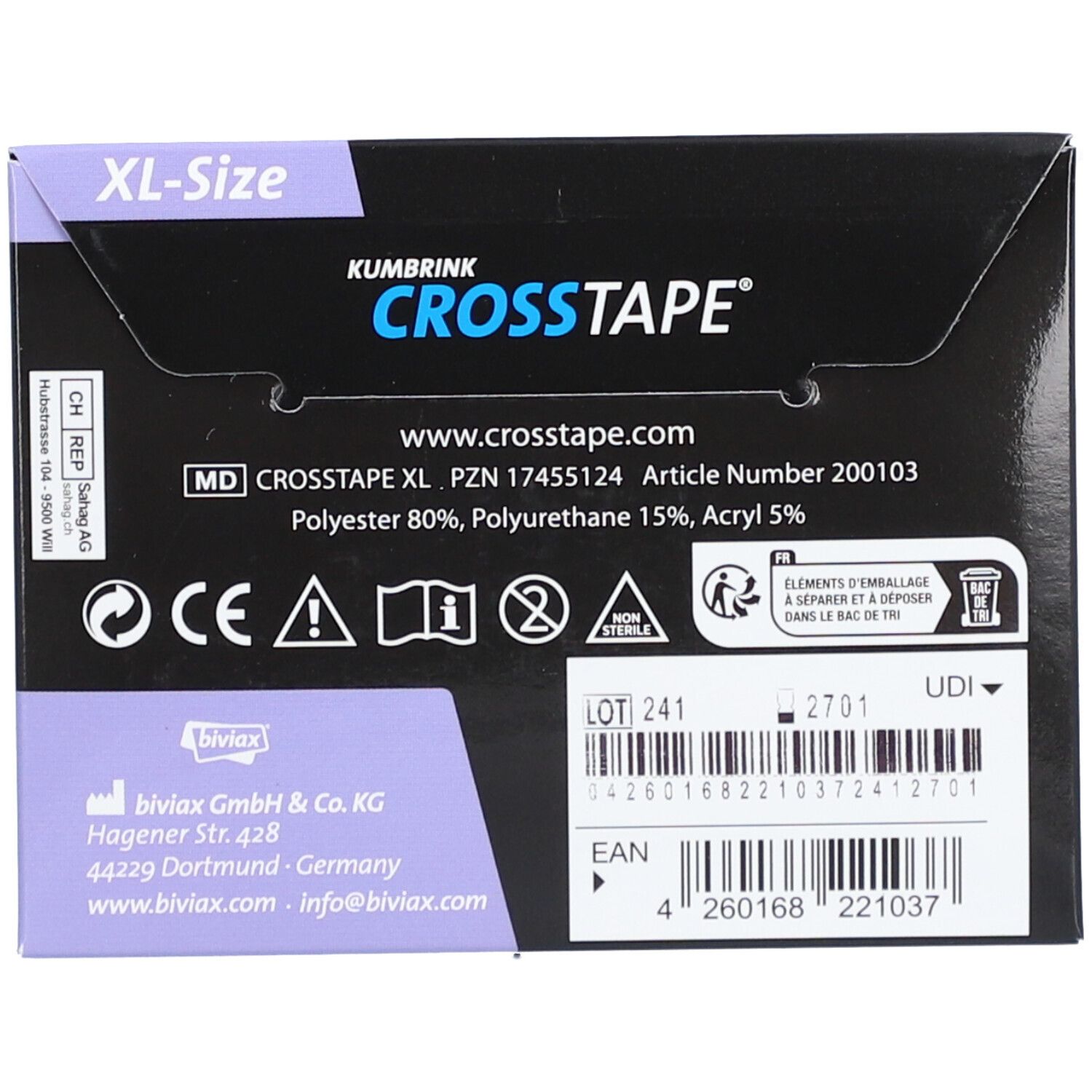 CROSSTAPE Patchs d'Acuponcture XL