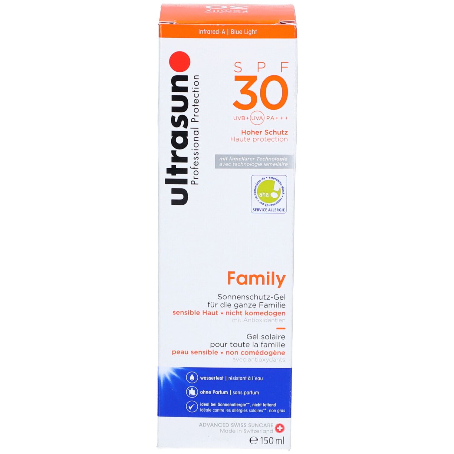 ULTRASUN Family SPF 30 Gel solaire