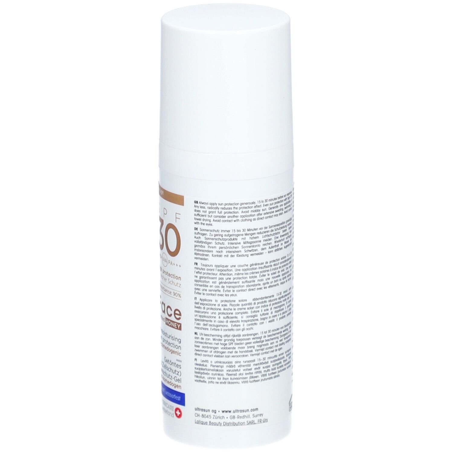 ULTRASUN Crème solaire anti-âge pour le visage teintée miel SPF 30