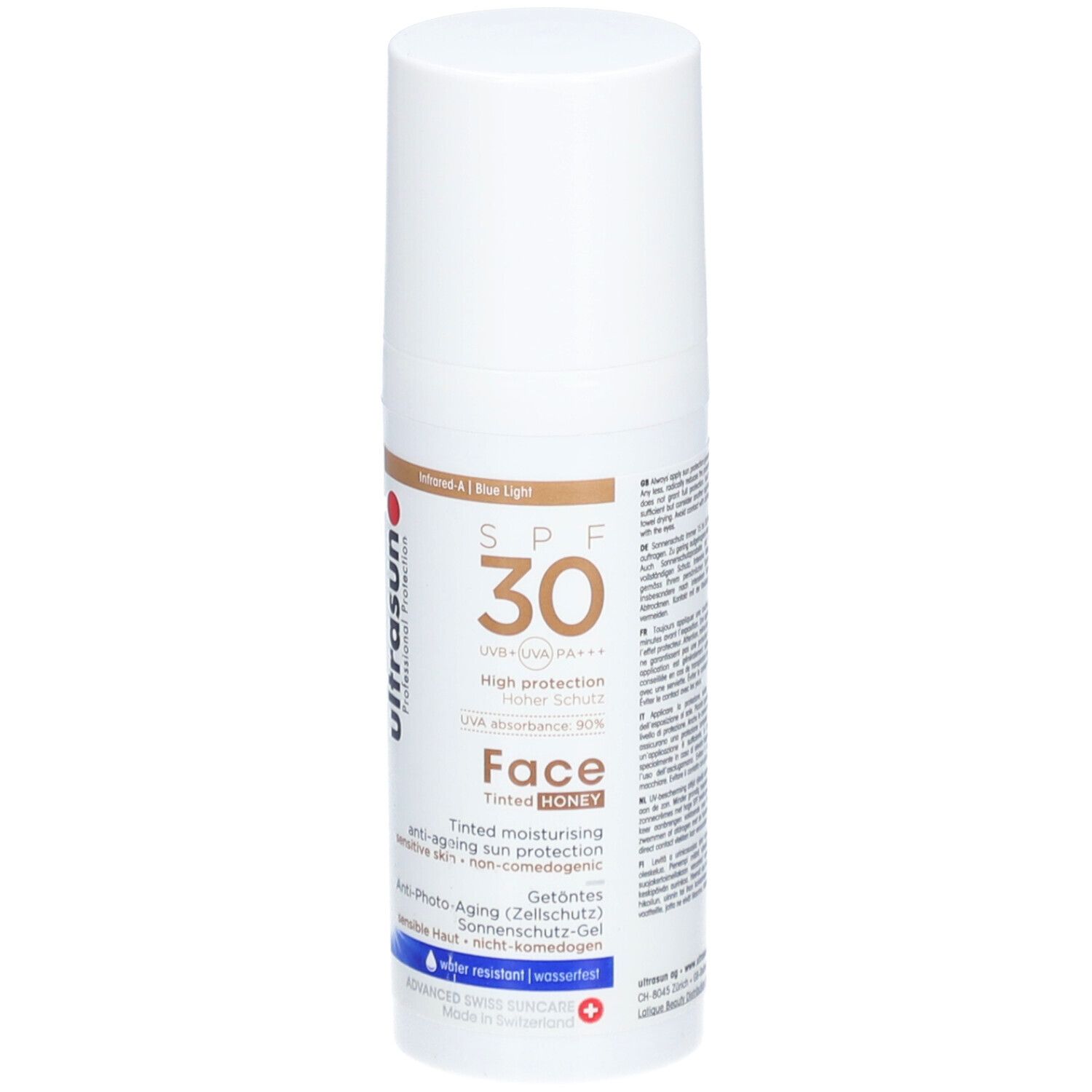 ULTRASUN Crème solaire anti-âge pour le visage teintée miel SPF 30
