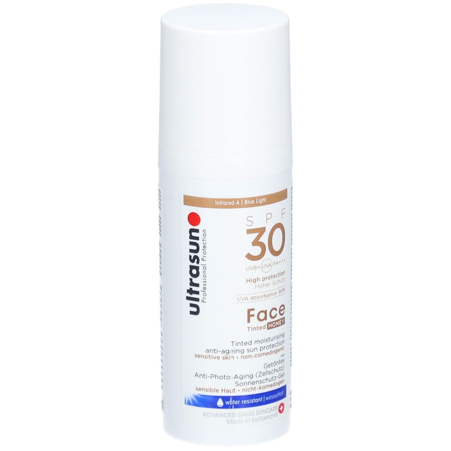 ULTRASUN Crème solaire anti-âge pour le visage teintée miel SPF 30